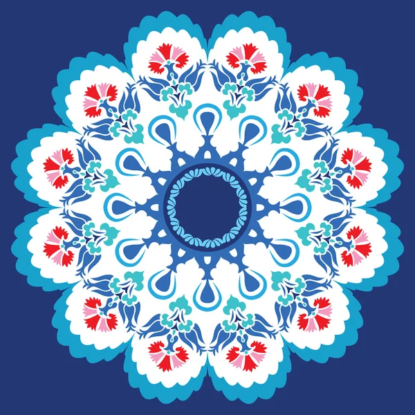 niebieski Osmańskiego seryjny wzory siedemnaście wersja