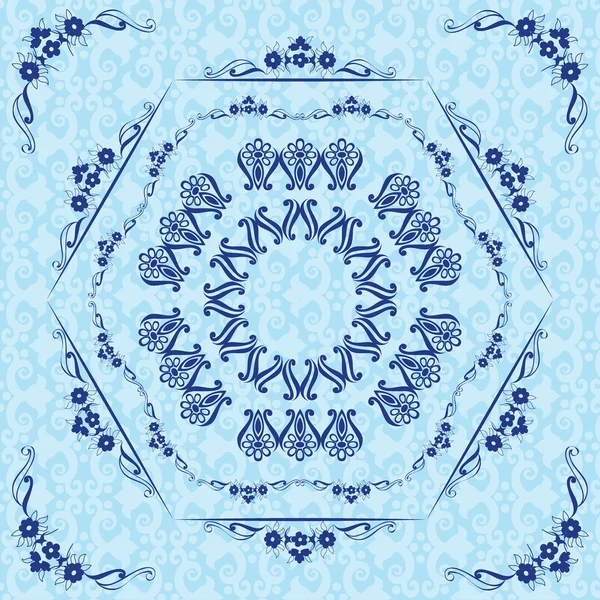 Синяя композиция — стоковый вектор