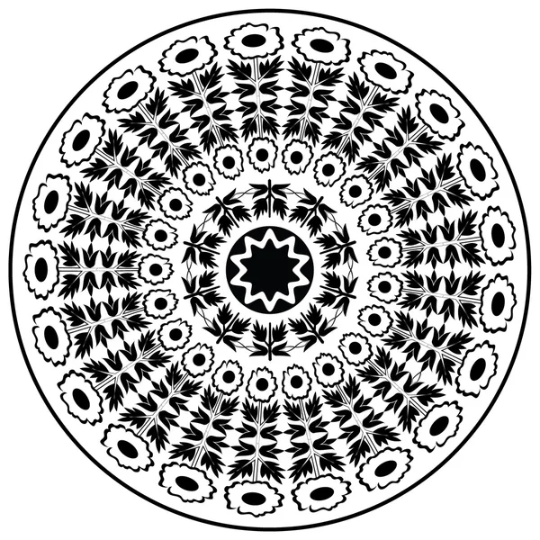 Чорні пуфики серійні візерунки двадцять один — стоковий вектор