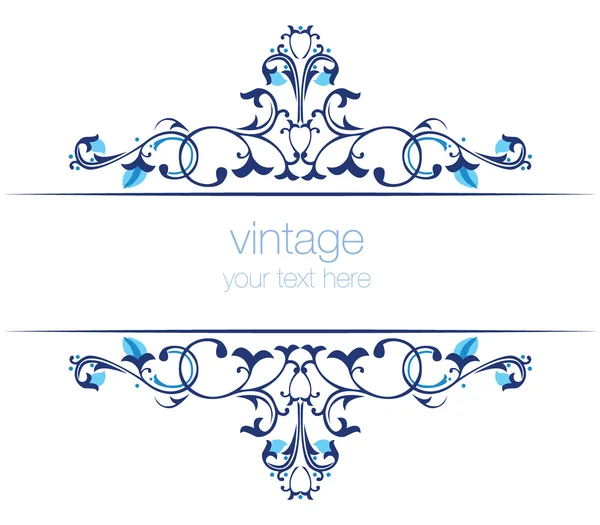 Bleu ottoman motifs série vingt-deux — Image vectorielle