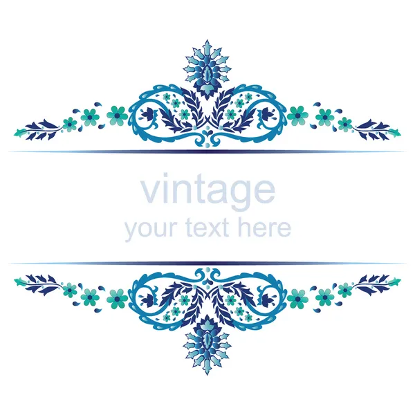 Marcos vintage adornado seis — Vector de stock