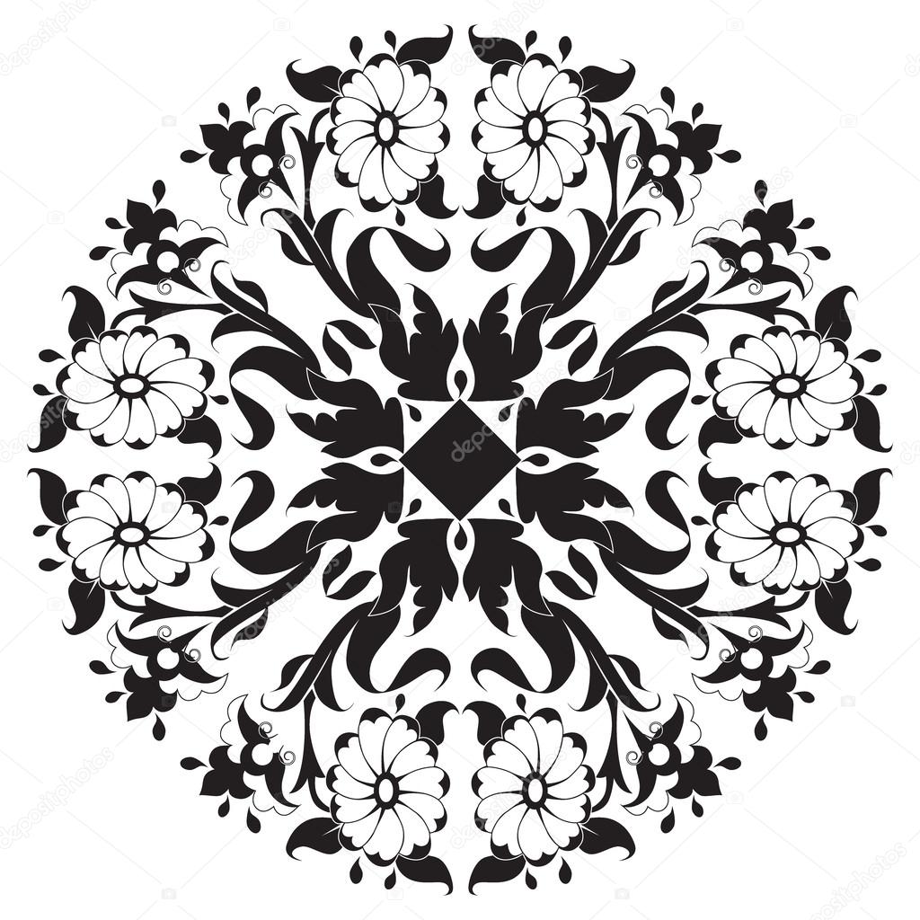 black and white ottoman serial patterns twenty-four