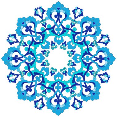 oryantal Osmanlı tasarımı 33 mavi