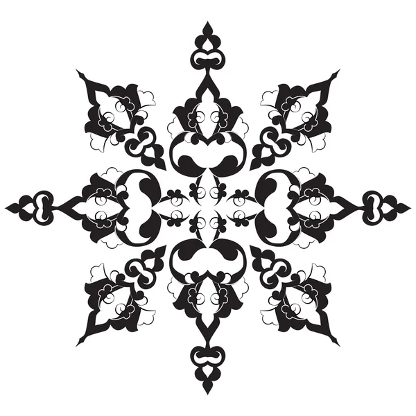 Černé orientální osmanské design dvacet-devět — Stockový vektor