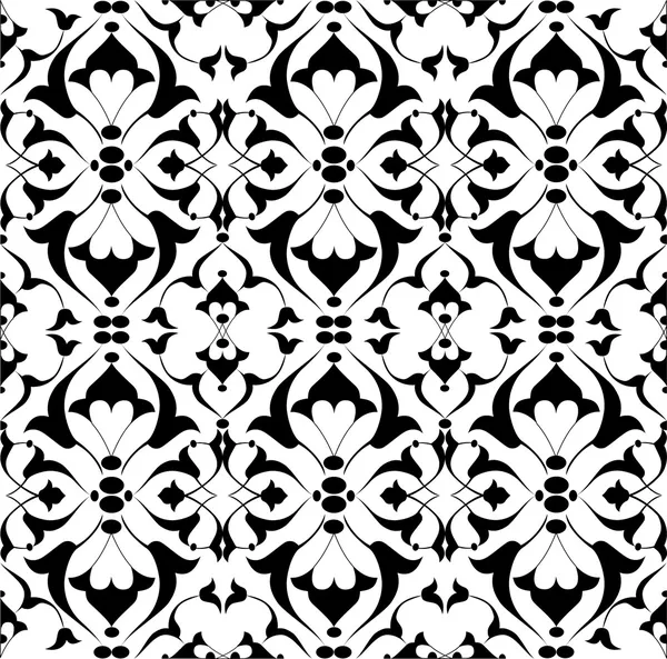 Black ottoman decorative background version — Stock Vector