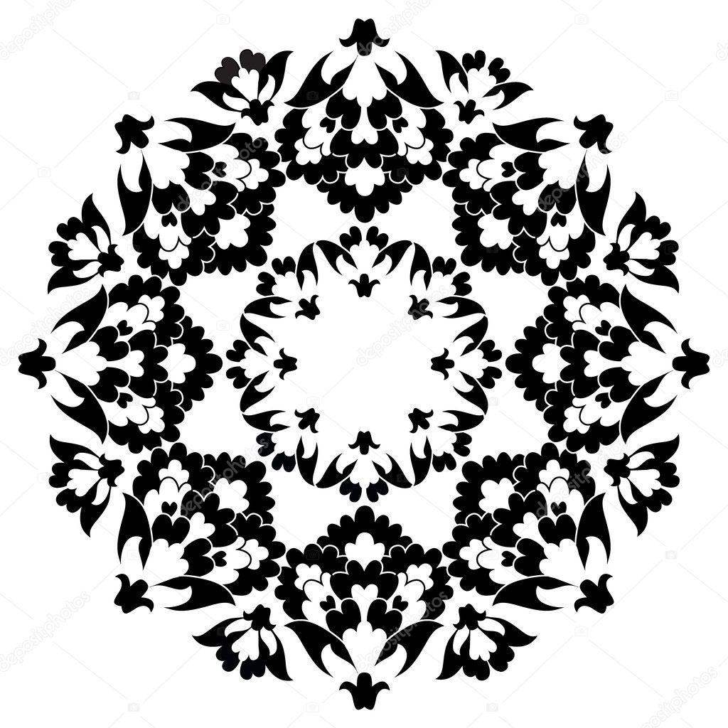 Ottoman motifs design series with six version Stock Vector Image by