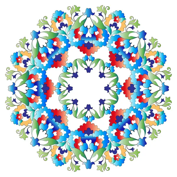 Ottoman motifs design series with five version — Stock Vector