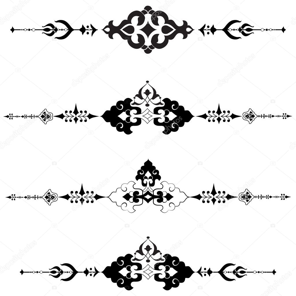 Ottoman motifs design series with thirty