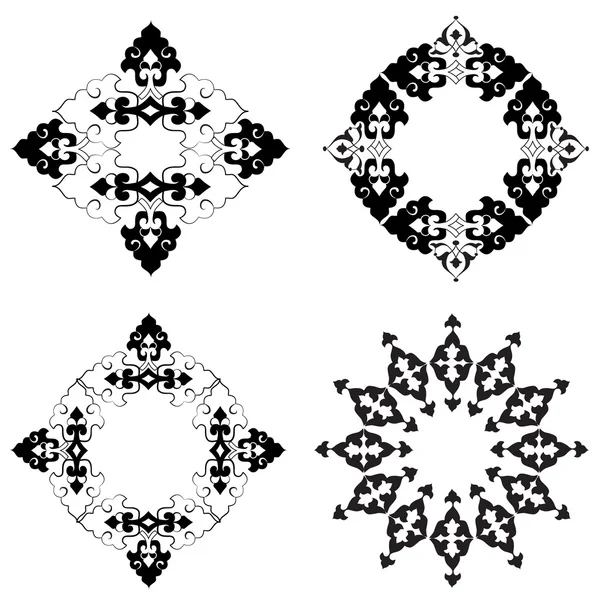 Motifs ottomans série design avec trente-six — Image vectorielle