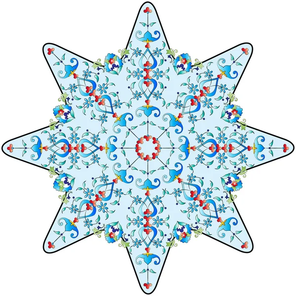 Osmanlı motifleri serisinin elli iki sürümü ile tasarım — Stok Vektör