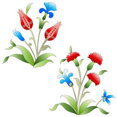 Osmanlı sanat çiçek on dokuz