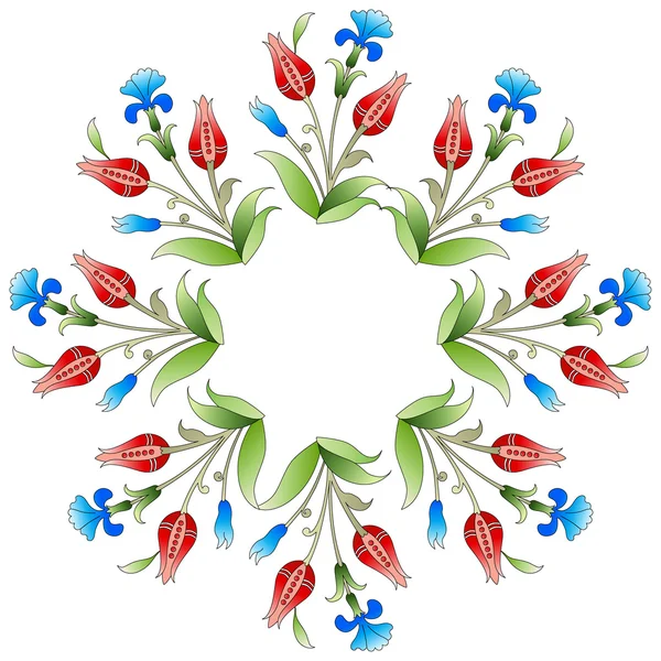 Ottoman art flowers twenty five — Stock Vector