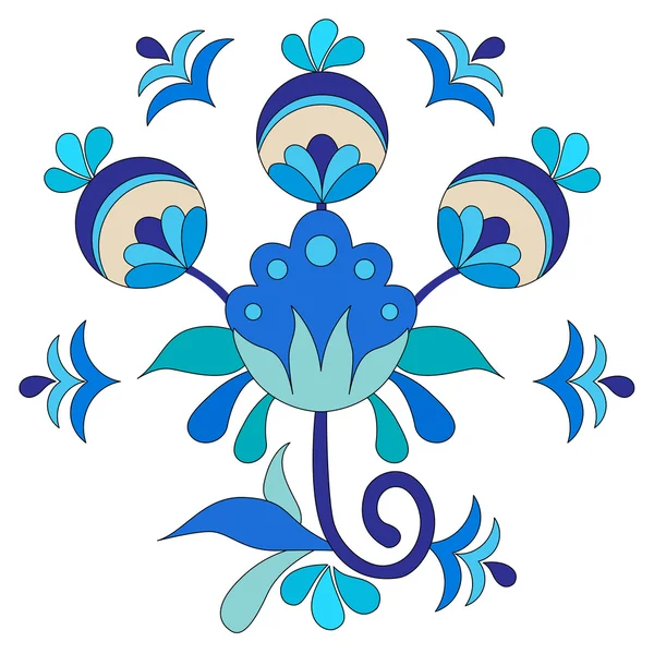 Ottomaanse kunst bloemen zevenentwintig — Stockvector