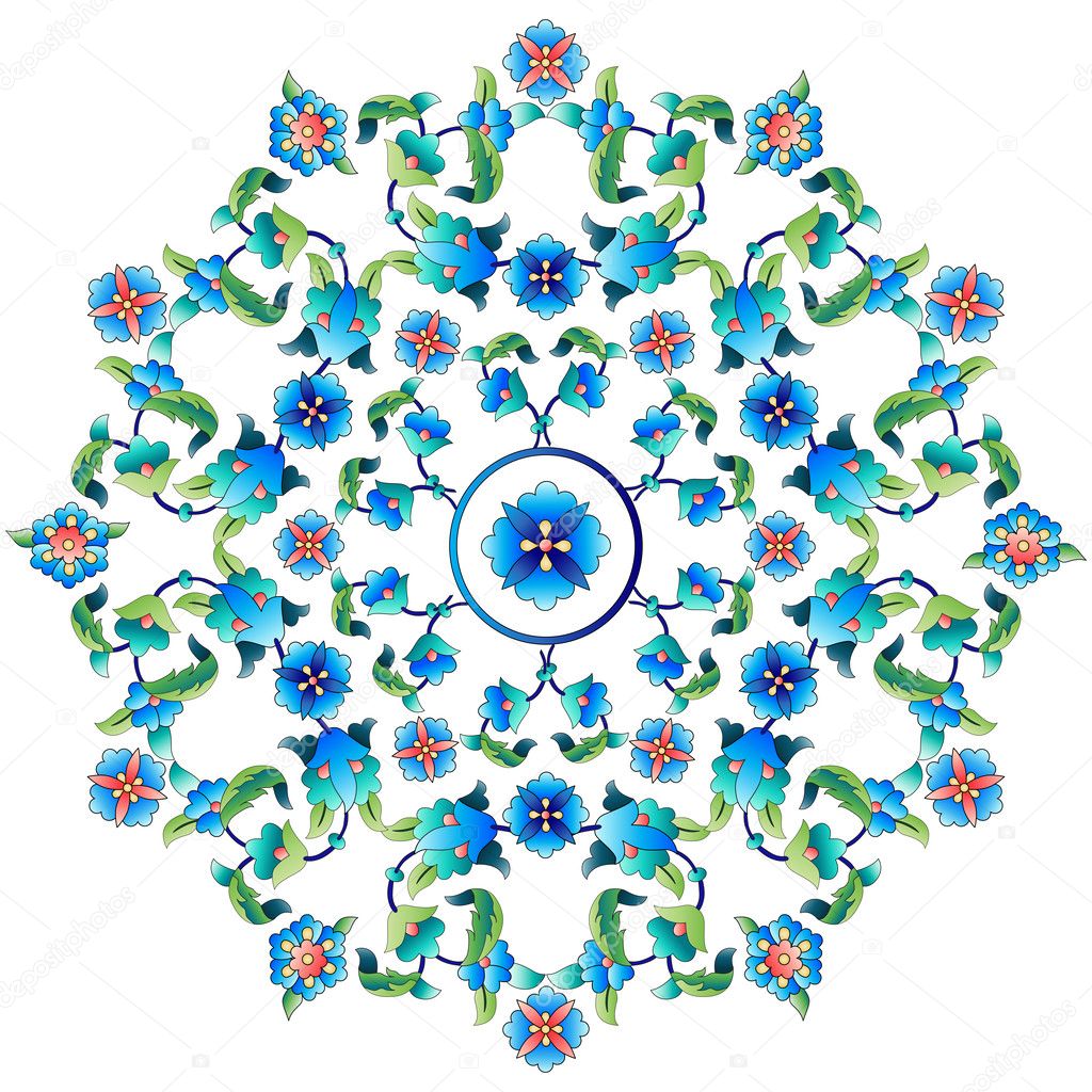 Ottoman motifs design series sixty one