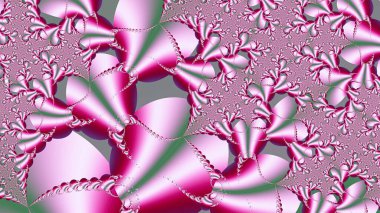 Soyut fantezi süs deseni. Tebrik kartları veya tişörtler için yaratıcı fraktal tasarım