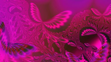 Serideki renkler, süslü boyalar. Arkaplan fraktal renk dokusundan oluşur ve hayal gücü, yaratıcılık ve tasarım projelerinde kullanılmak için uygundur