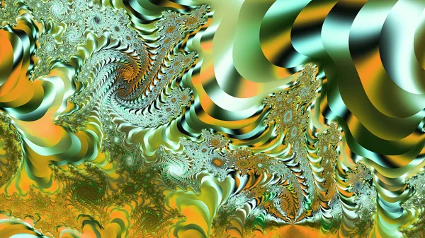 Abstrakte Fraktale Formen Fantasie Bunte Chaotische Fraktale Textur Darstellungsmuster — Stockfoto