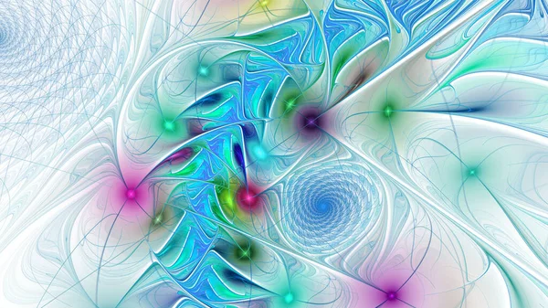 Arte Fractal Abstracto Fondo Ilustración Geometría Del Espacio Fondo Consiste —  Fotos de Stock