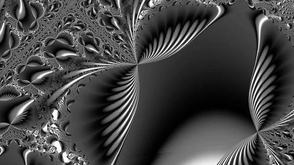 Surrealistyczne Czarno Biały Ilustracja Świętej Geometrii Tajemnicze Psychodeliczny Relaks Wzór — Zdjęcie stockowe