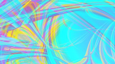 Soyut fantezi süs deseni. Tebrik kartları veya tişörtler için yaratıcı fraktal tasarım