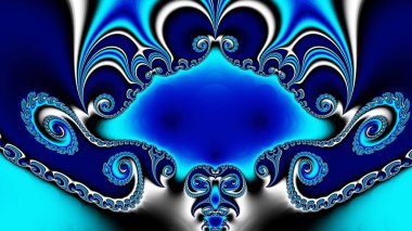 3D soyut bilgisayar fraktal tasarım oluşturulan. Fraktal hiç bitmeyen kalıptır. Fraktallar arasında farklı ölçek kendini benzer sonsuz karmaşık desenler vardır