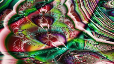 3d soyut bilgisayar üretilmiş fraktal dizayn. Fraktal hiç bitmeyen bir desen. Fraktallar, farklı ölçeklerde kendine benzeyen sonsuz derecede karmaşık desenlerdir.