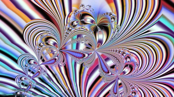 Abstract Computer Generated Fractal Design Fractal Never Ending Pattern Fractals — стоковое фото