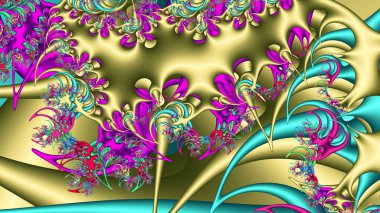 Soyut fraktal sanat arka plan çizim uzayı geometrisi. Arkaplan fraktal çoklu renk dokusundan oluşur ve hayal gücü, yaratıcılık ve tasarım projelerinde kullanılmak için uygundur