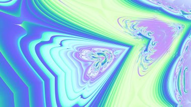 Serideki renkler, süslü boyalar. Arkaplan fraktal renk dokusundan oluşur ve hayal gücü, yaratıcılık ve tasarım projelerinde kullanılmak için uygundur