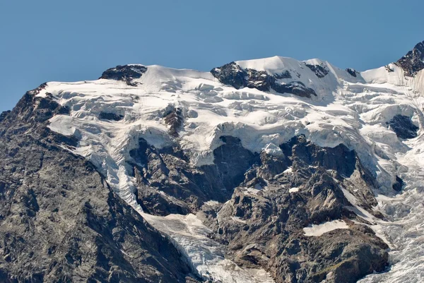 Monte rosa gletsjers — Stockfoto