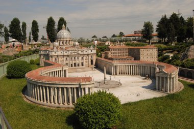 İtalya - san pietro roma en ünlü bina