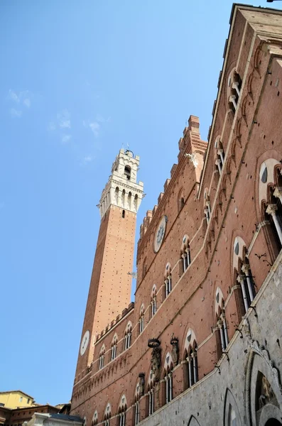 Piazza del Campo détails, Sienne, Italie  . — Photo