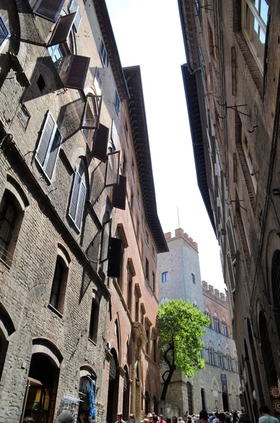 Architektonische details von siena — Stockfoto