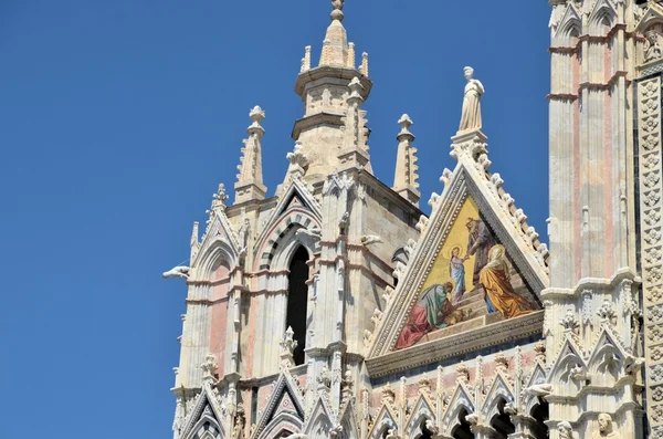 Siena Duomo, détails architecturaux . — Photo