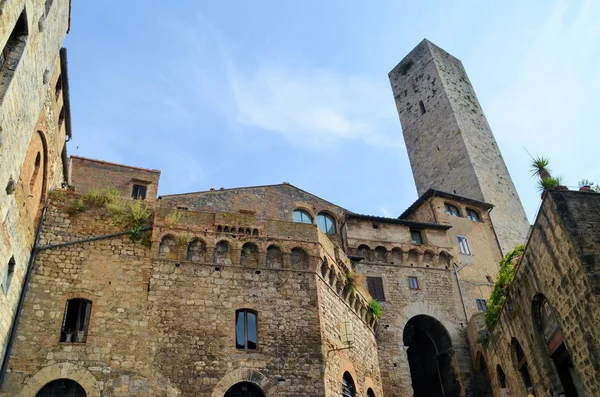 Detaljer om San Gimignano, Toscana Italia – stockfoto
