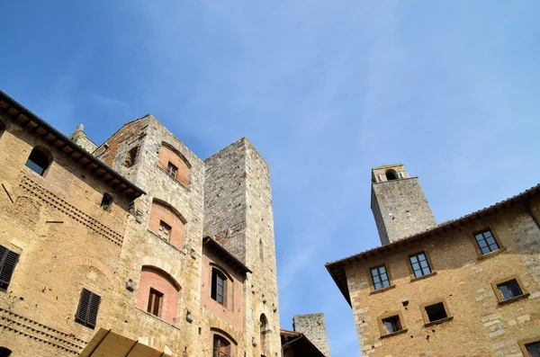 Yksityiskohdat San Gimignano, Toscana Italia — kuvapankkivalokuva