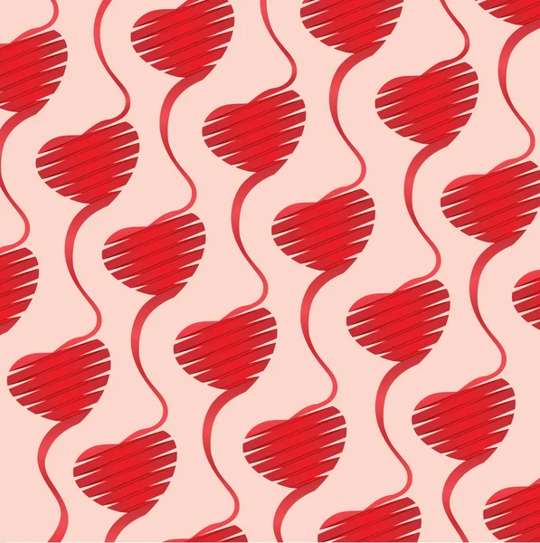 Origami coração ilustração de fundo — Vetor de Stock