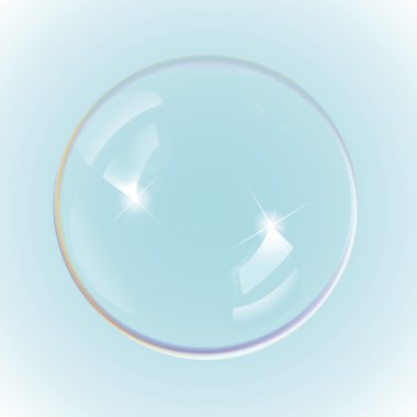 Gökkuşağı sabun köpükleri, eps10 vektörü