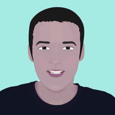 vektör yüz adam. tasarım öğesi