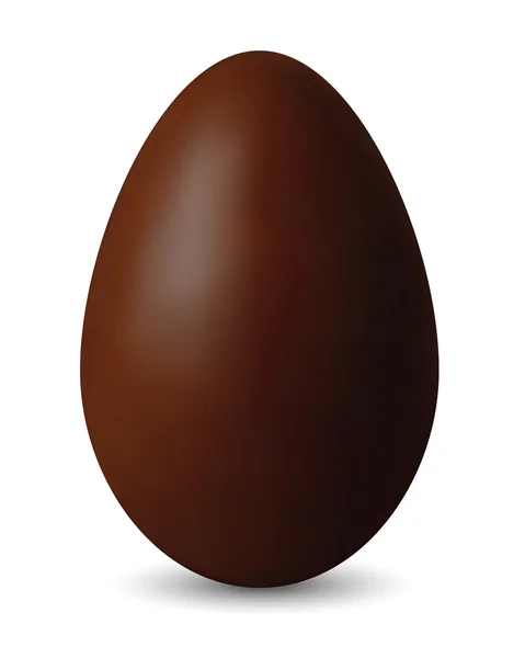 Uovo di Pasqua al cioccolato marrone - Illustrazione vettoriale per il design — Vettoriale Stock