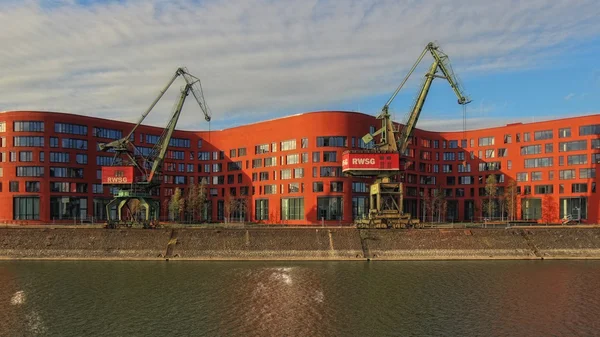 Inner harbour of Duisburg — Stock Photo, Image