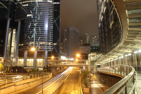 Hongkong Central di notte — Foto Stock