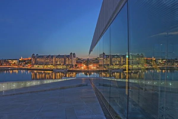 Oslo at night — Stock Photo, Image