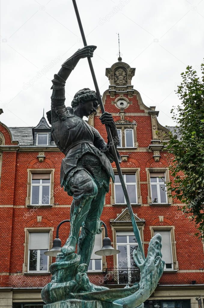 Old statue in Limburg an der Lahn