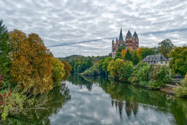 View River Lahn Cathedral Limburg — Stock Photo, Image