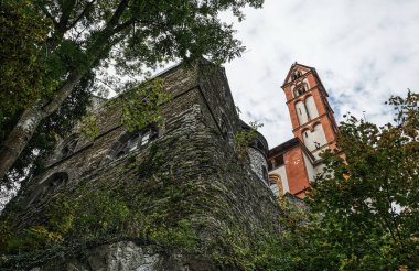 Limburg 'daki tarihi katedral ve kale