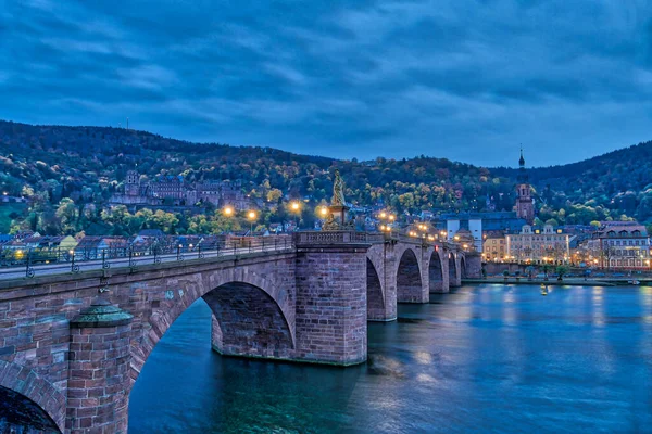 Historical Bridge Old Centre Heidelberg — Stock Photo, Image