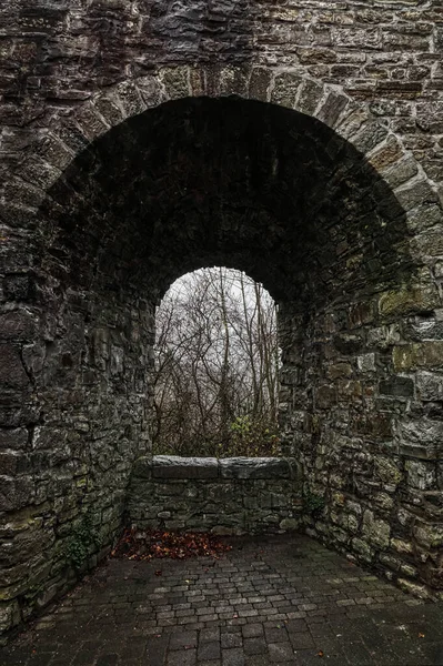 Dentro Una Ruina Histórica Castillo Arnsberg Región Sauerland — Foto de Stock