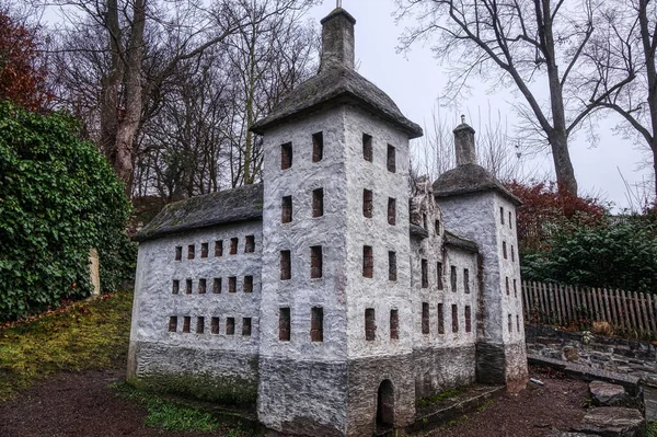 Modèle Château Dans Une Ruine Château Arnsberg Dans Région Sauerland — Photo