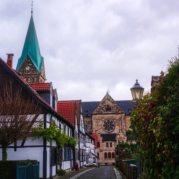 Historical Village Half Timbered Houses Westerholt Herten — Stock Photo, Image